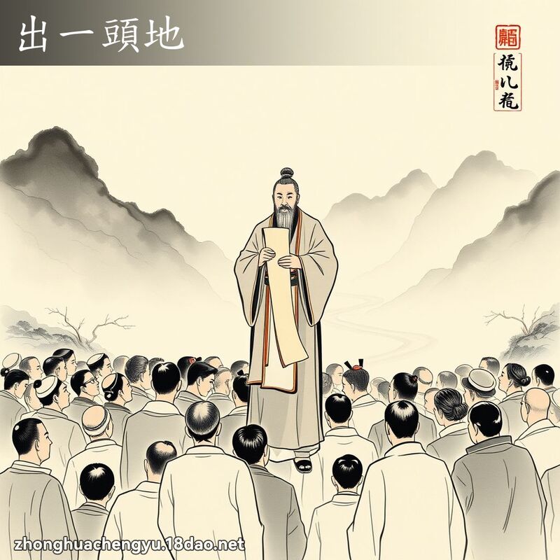 出一頭地 配图