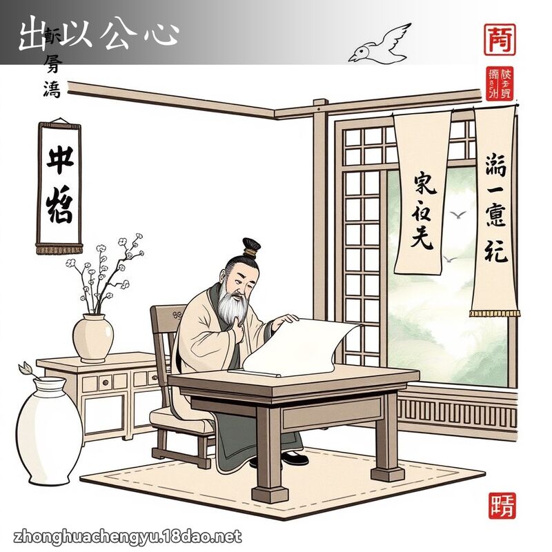 出以公心 配图