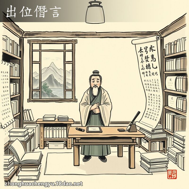 出位僭言 配图