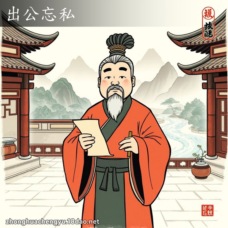 出公忘私 配图