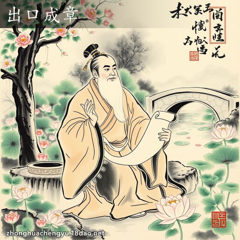 出口成章 配图