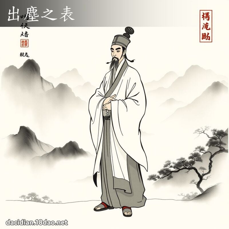 出塵之表 - 中華成語配圖