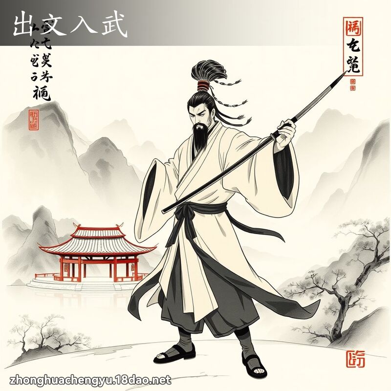 出文入武 配图