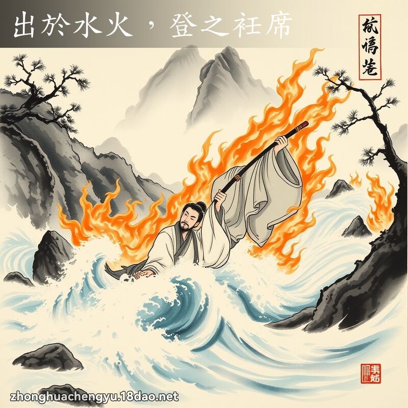 出於水火，登之衽席 配图
