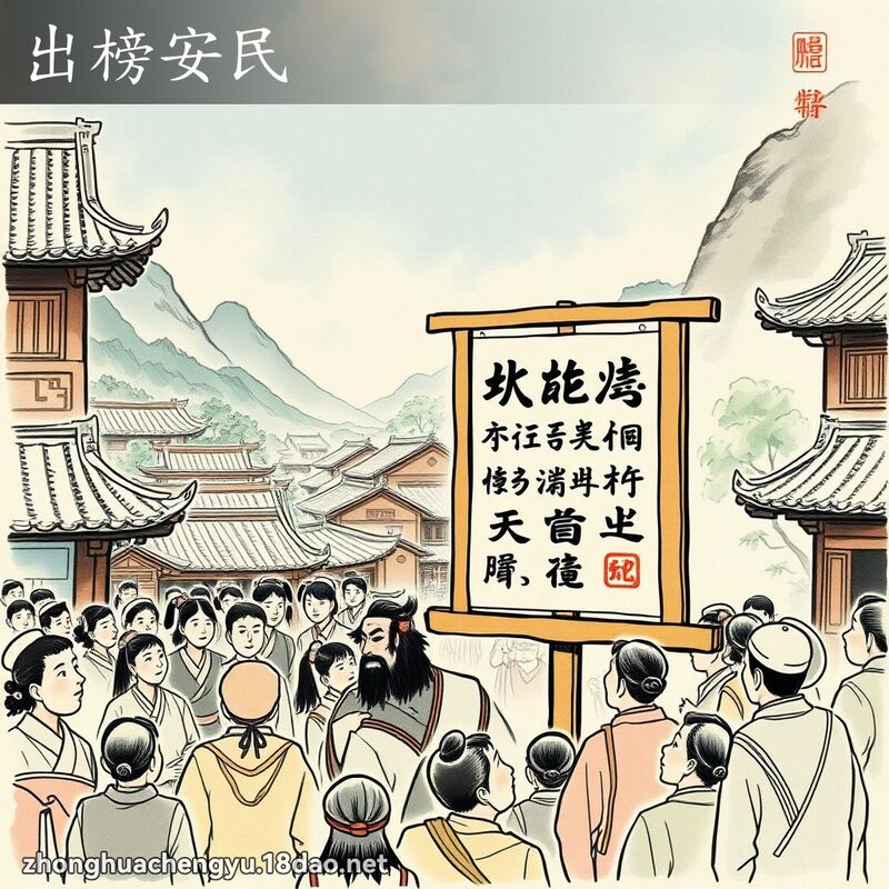 出榜安民 配图