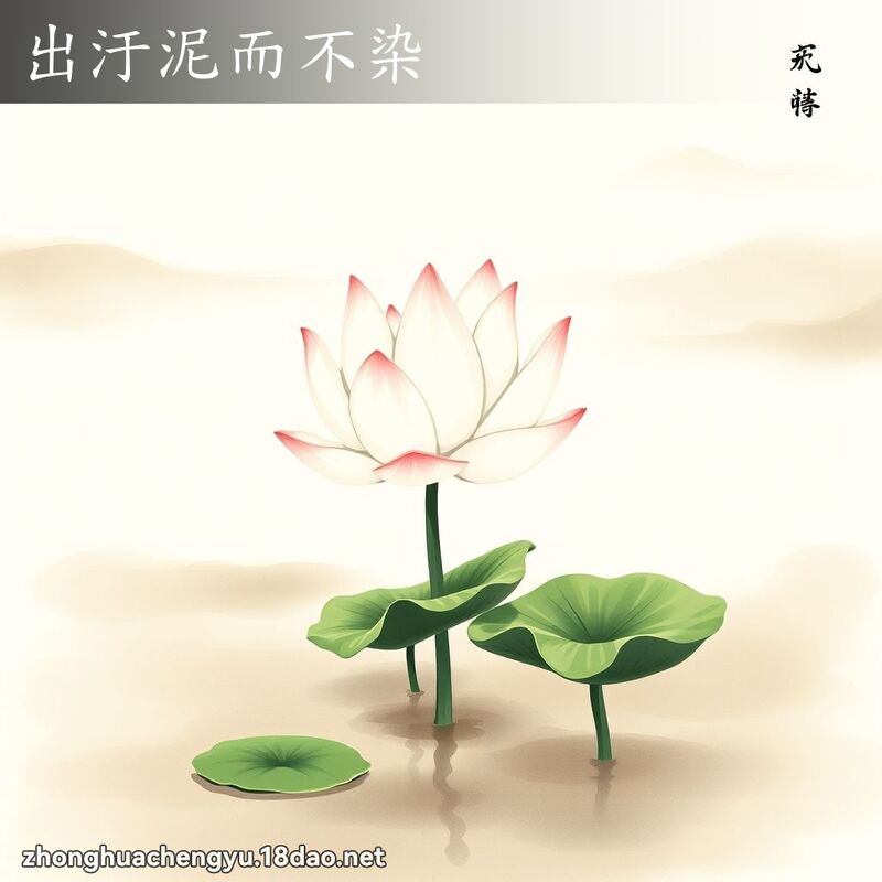 出汙泥而不染 配图