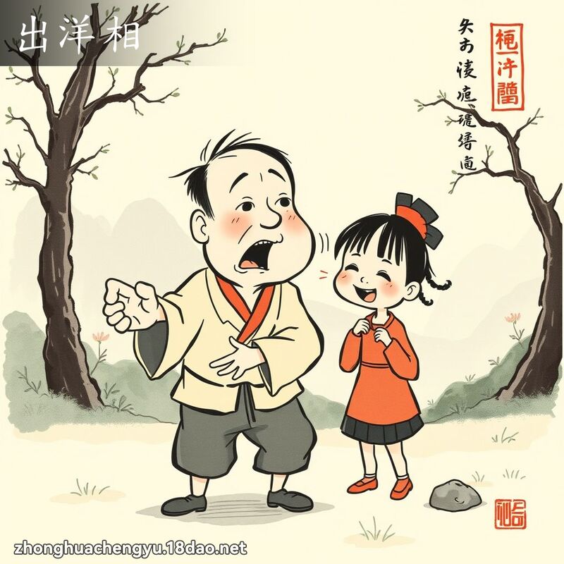 出洋相 配图