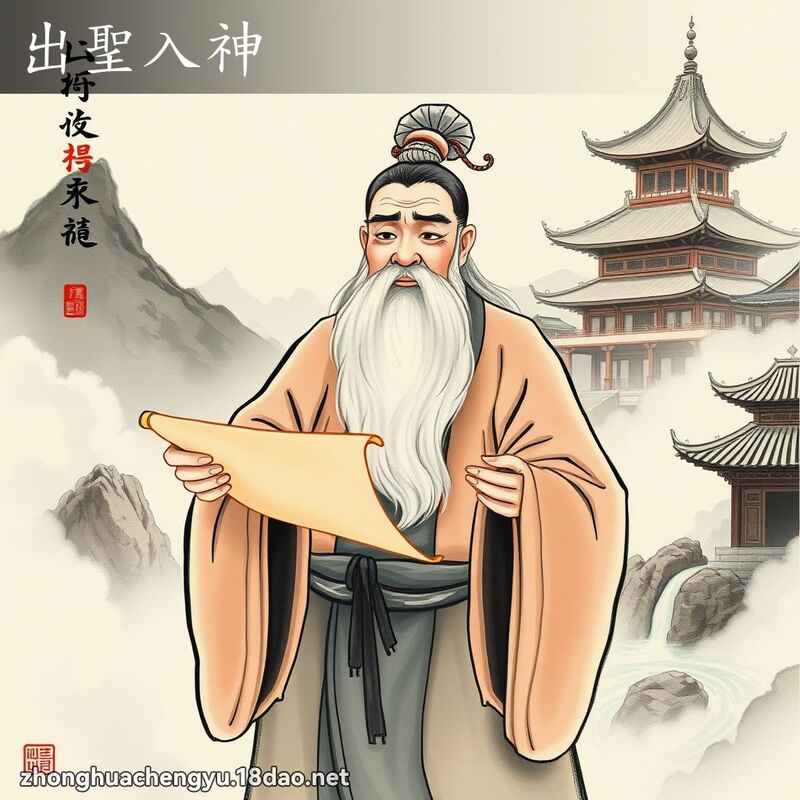 出聖入神 - 中華成語配圖