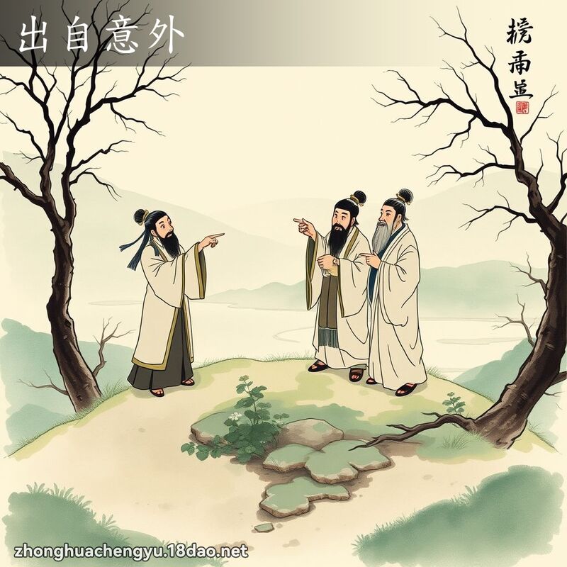 出自意外 - 中華成語配圖