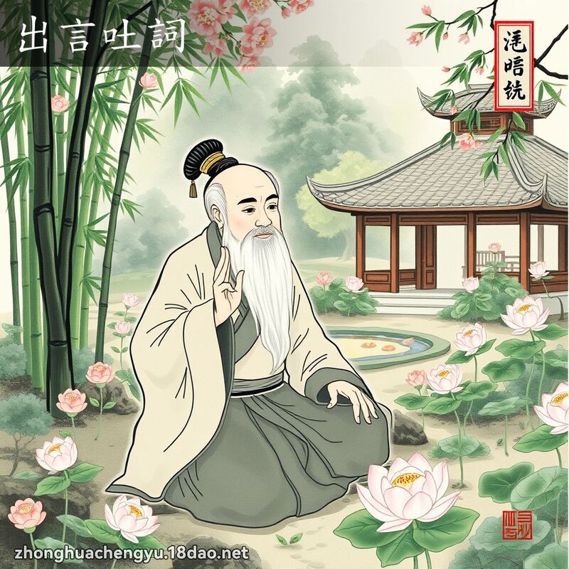 出言吐詞 - 中華成語配圖