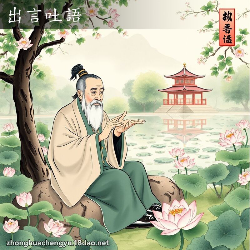 出言吐語 - 中華成語配圖