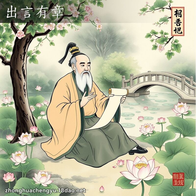 出言有章 - 中華成語配圖