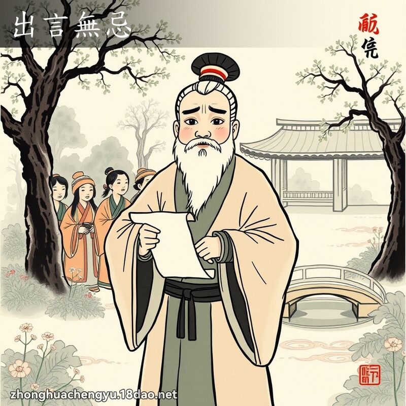 出言無忌 - 中華成語配圖