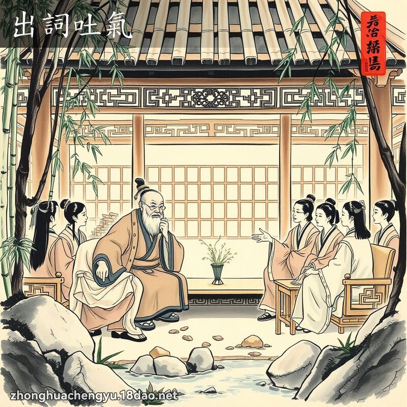出詞吐氣 配图