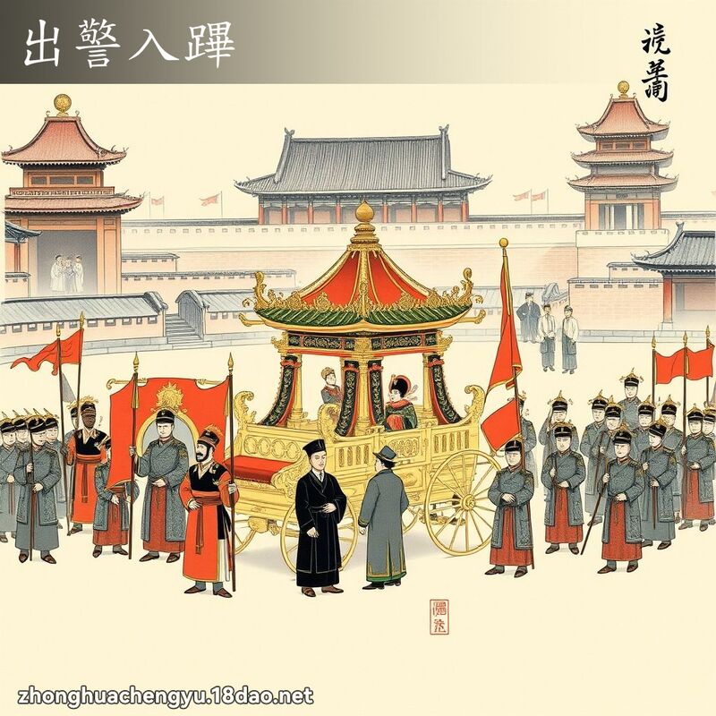 出警入蹕 - 中華成語配圖