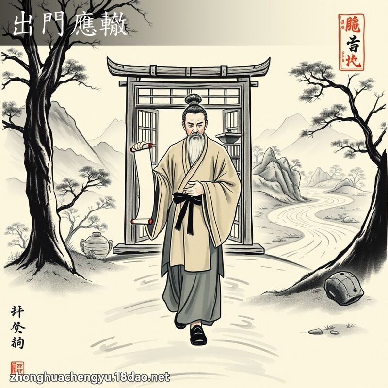出門應轍 配图