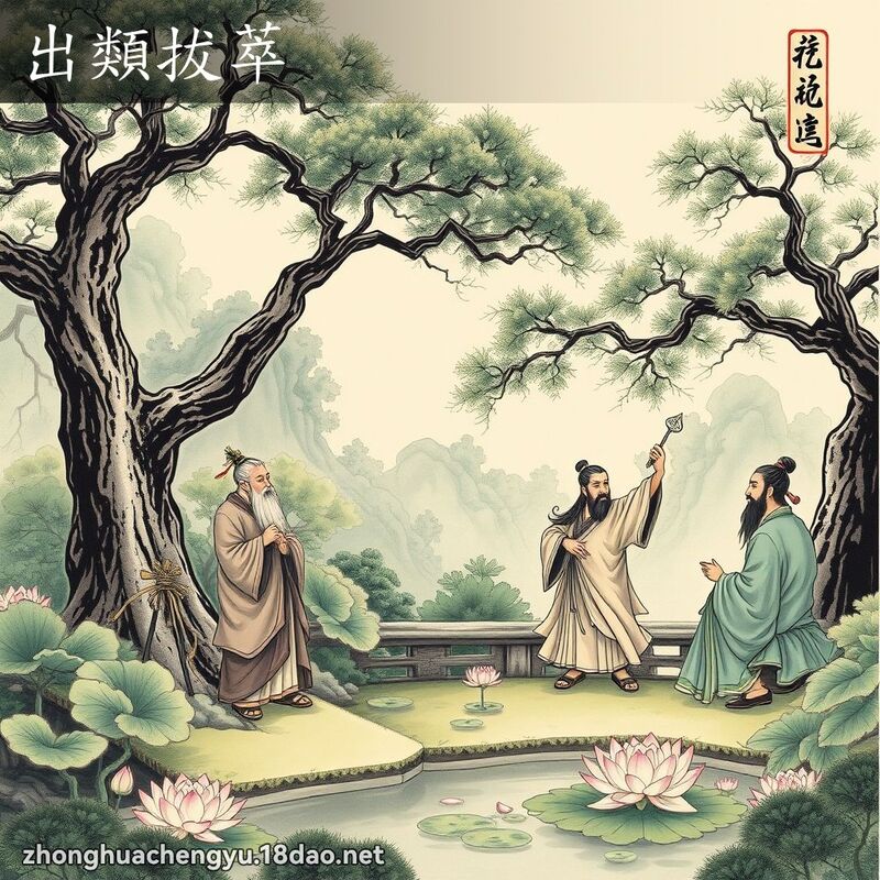 出類拔萃 - 中華成語配圖