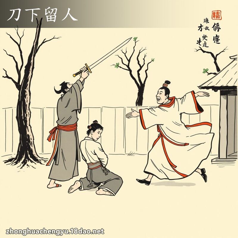 刀下留人 配图