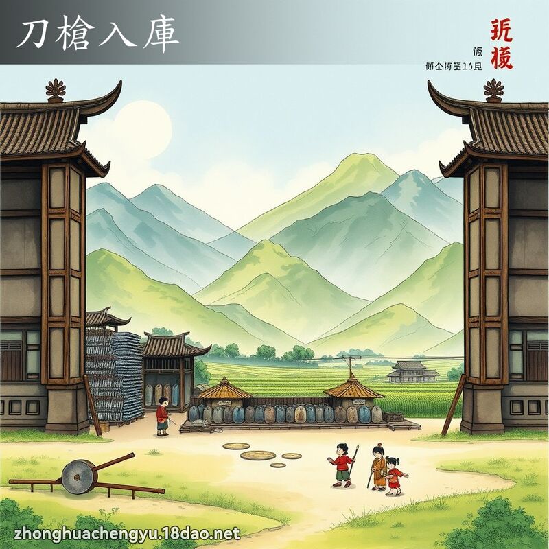 刀槍入庫 配图