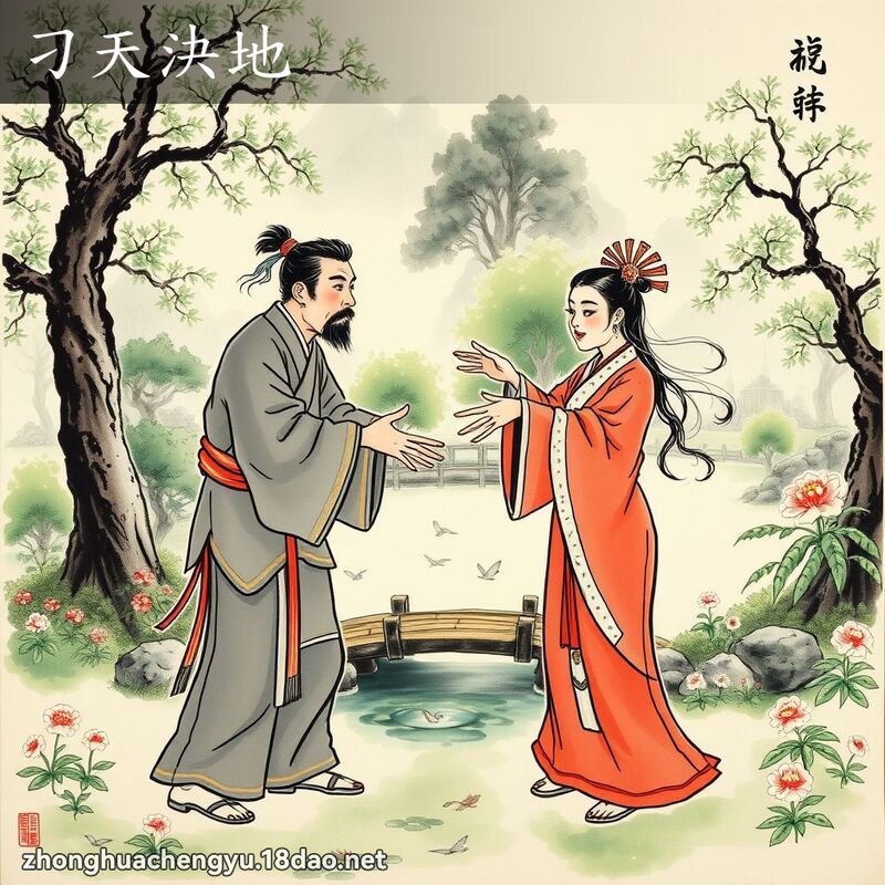 刁天決地 - 中華成語配圖