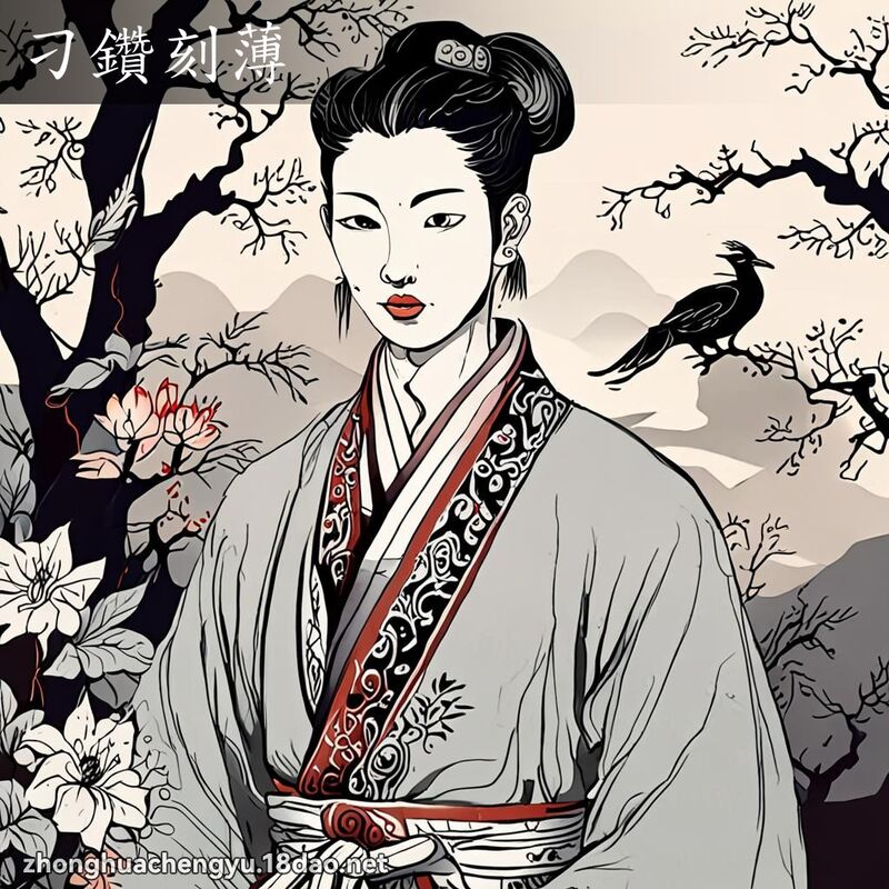 刁鑽刻薄 - 中華成語配圖