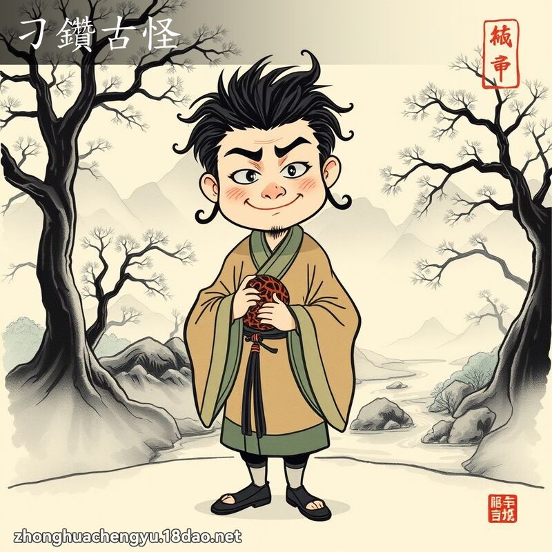 刁鑽古怪 - 中華成語配圖
