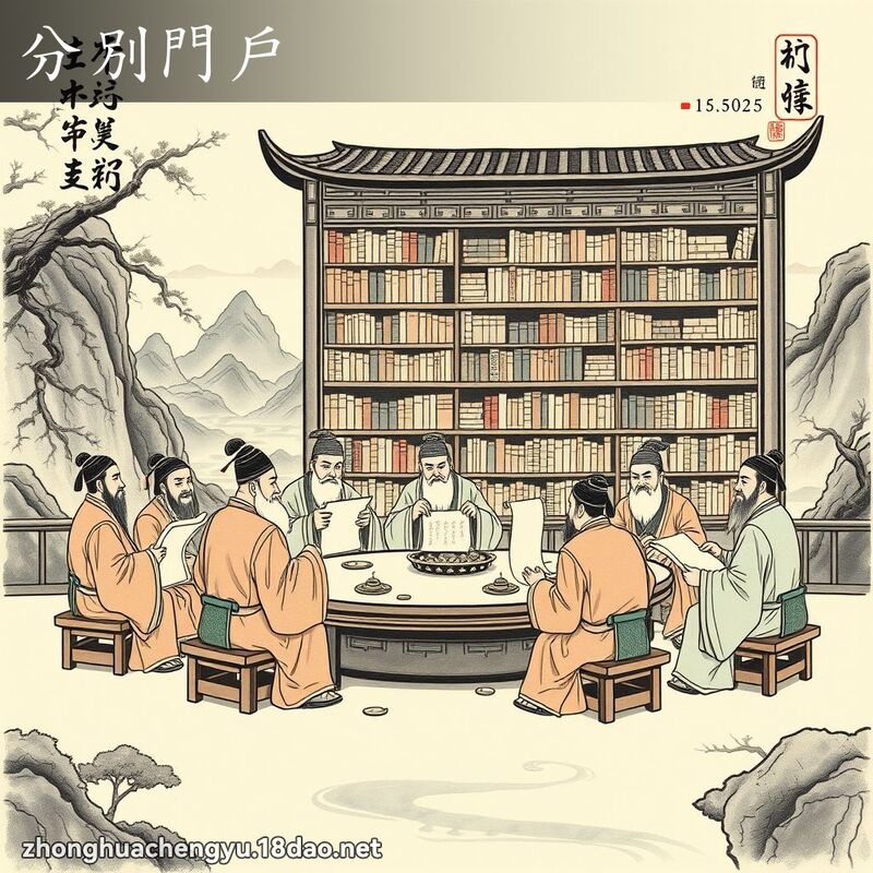 分別門戶 - 中華成語配圖