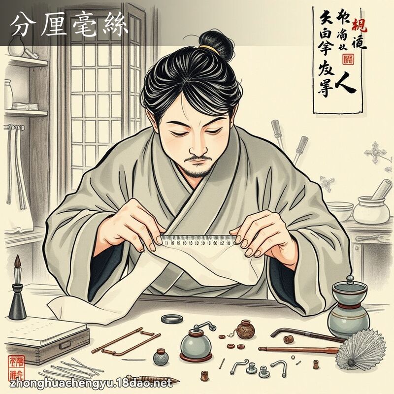 分厘毫絲 - 中華成語配圖