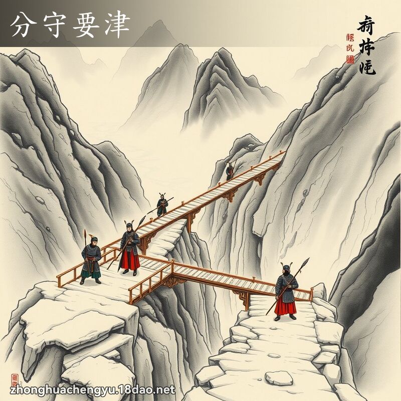 分守要津 - 中華成語配圖