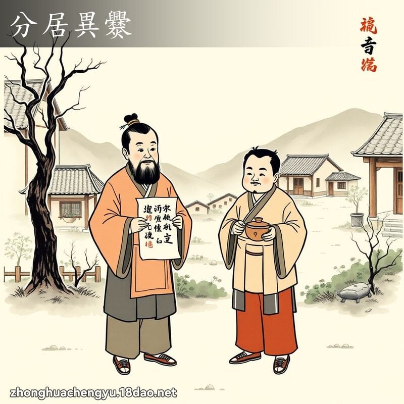 分居異爨 配图