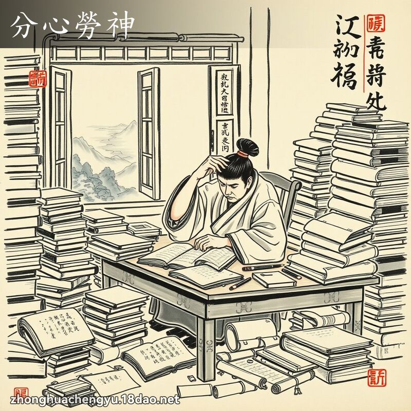 分心勞神 配图