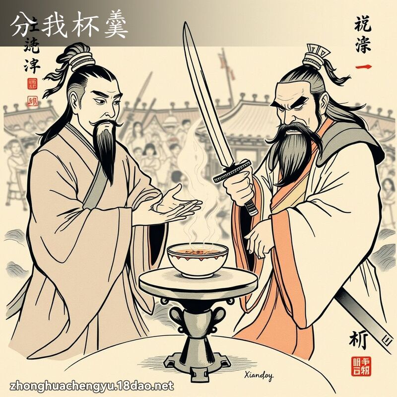 分我杯羹 - 中華成語配圖