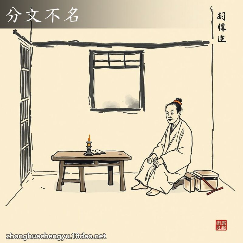 分文不名 配图