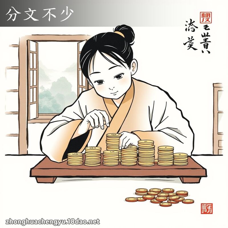 分文不少 配图