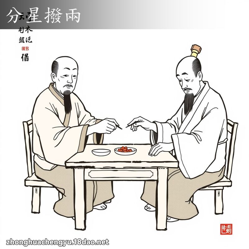 分星撥兩 - 中華成語配圖