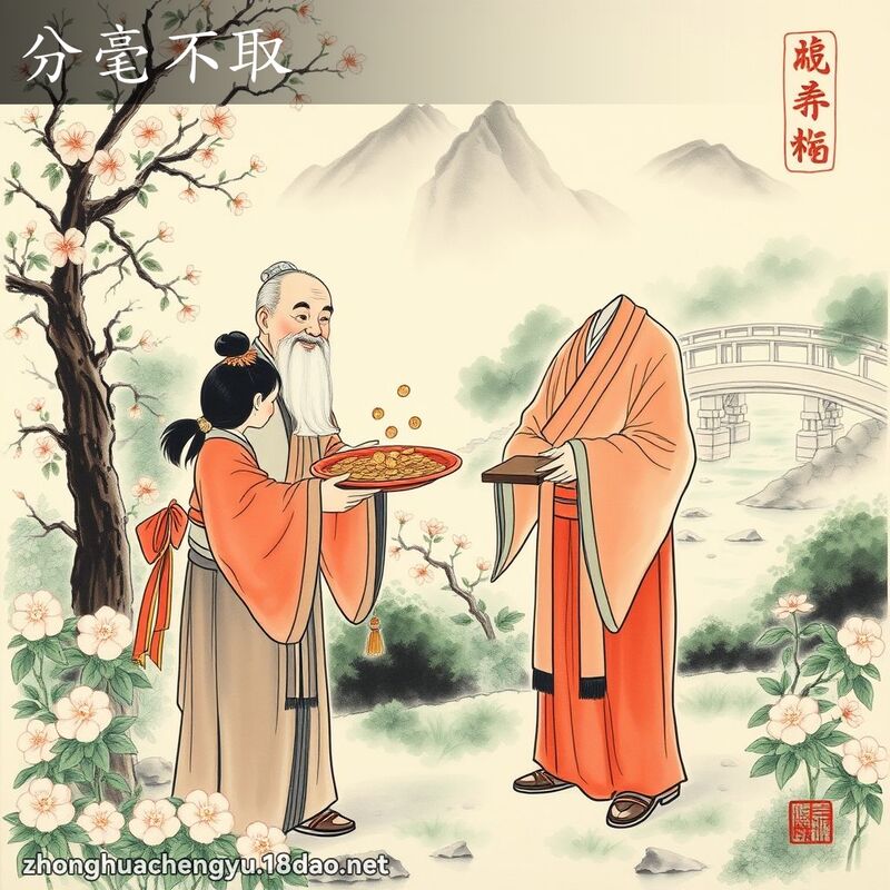 分毫不取 配图