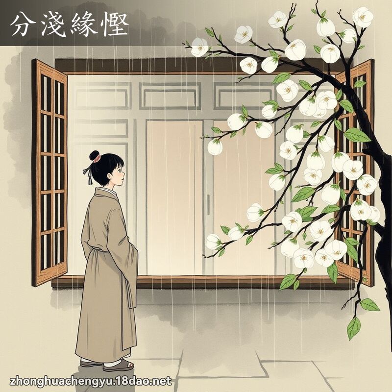 分淺緣慳 配图