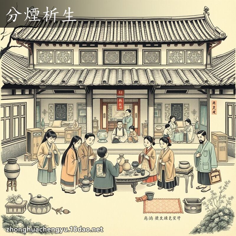 分烟析生 - 中华成语配图