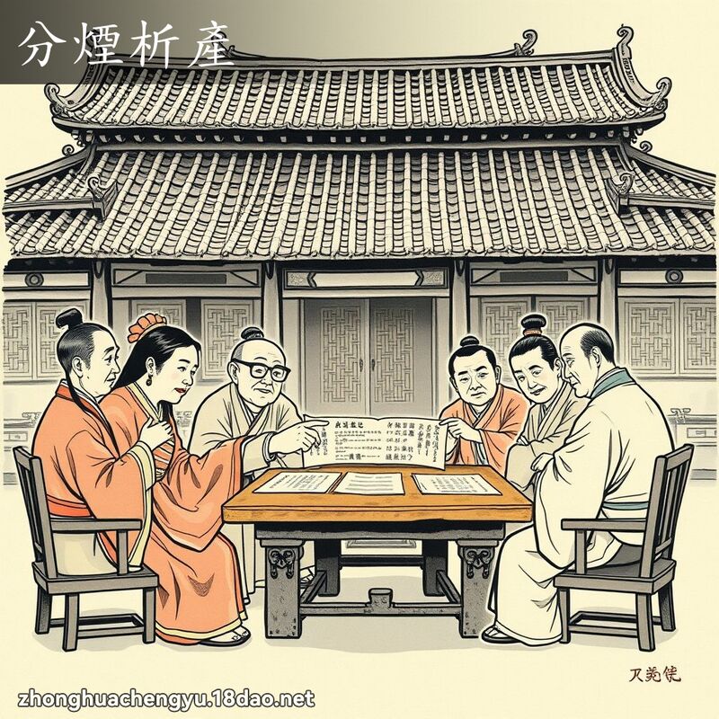 分煙析產 配图