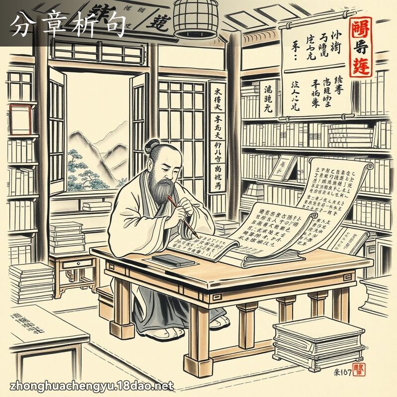 分章析句 配图