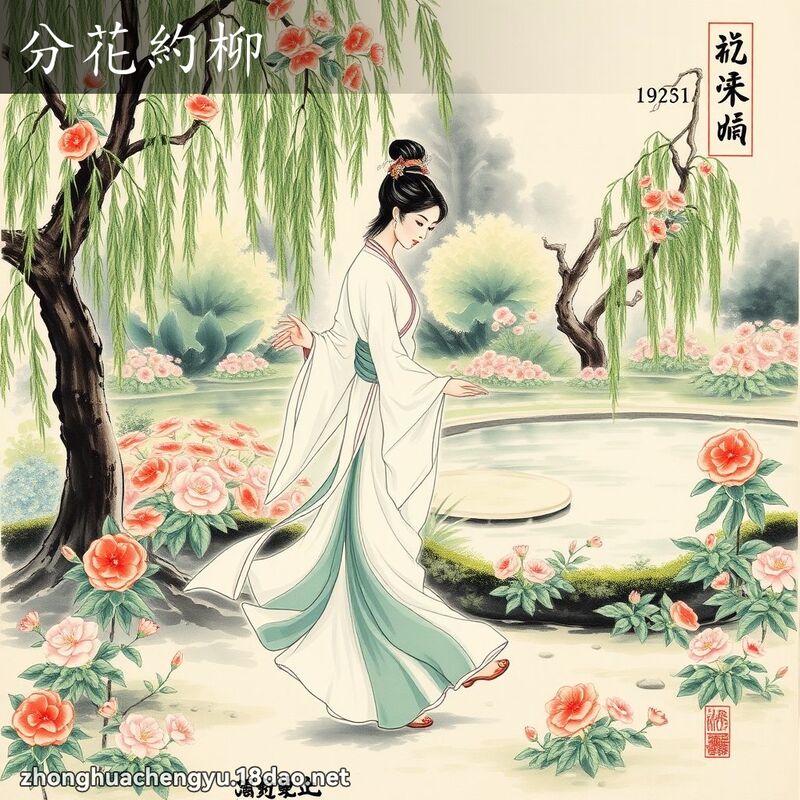 分花約柳 配图