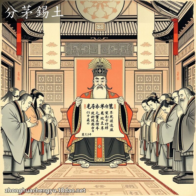 分茅錫土 配图