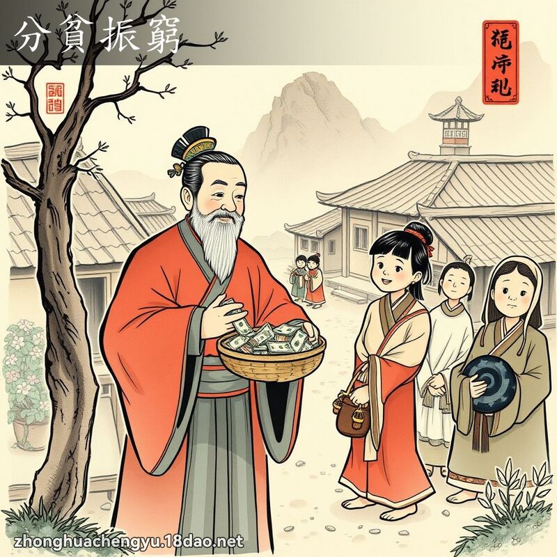 分贫振穷 - 中华成语配图