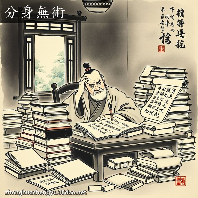 分身無術 - 中華成語配圖