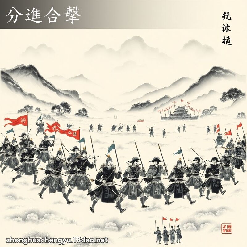 分进合击 - 中华成语配图