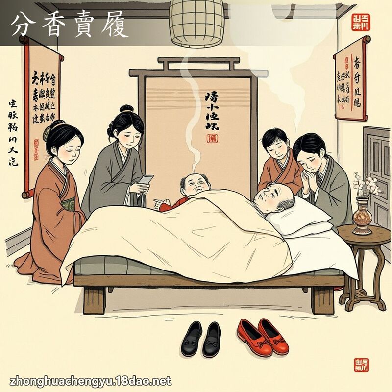 分香賣履 - 中華成語配圖