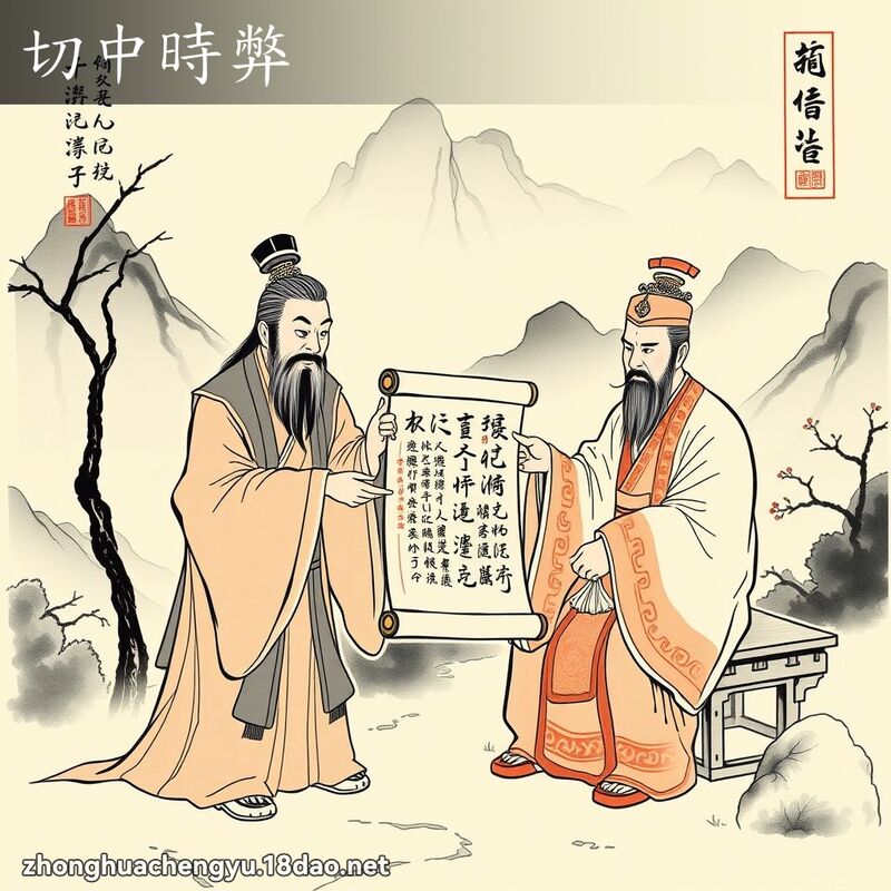 切中時弊 - 中華成語配圖