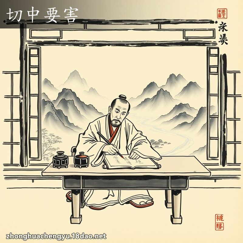 切中要害 - 中华成语配图