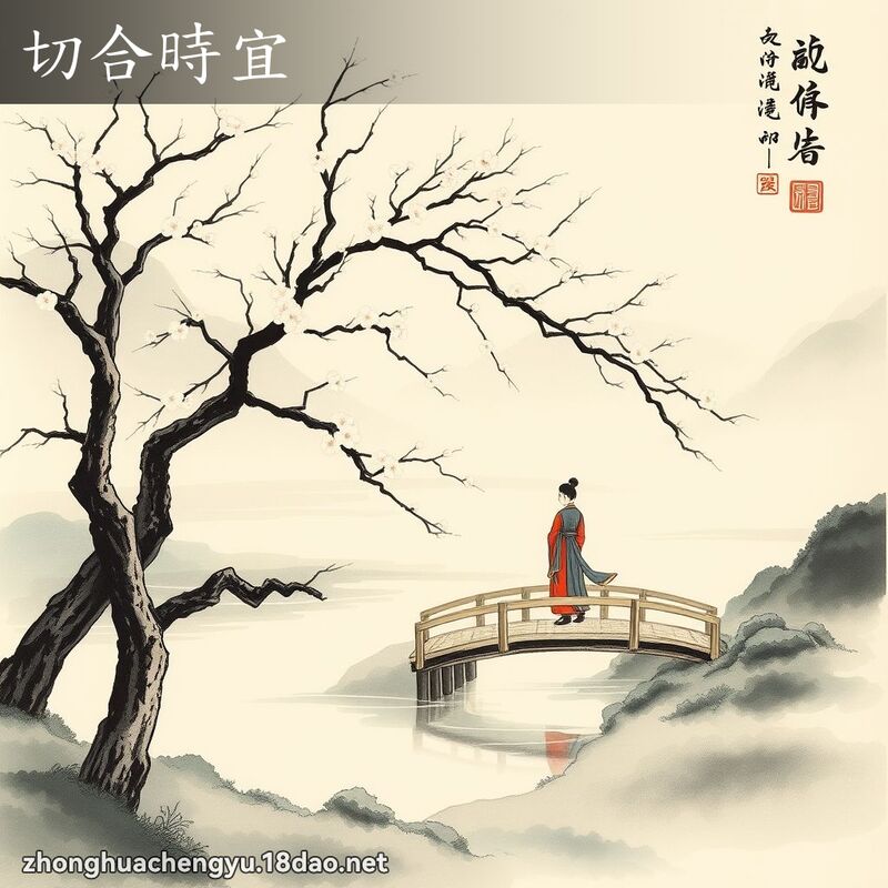 切合時宜 - 中華成語配圖
