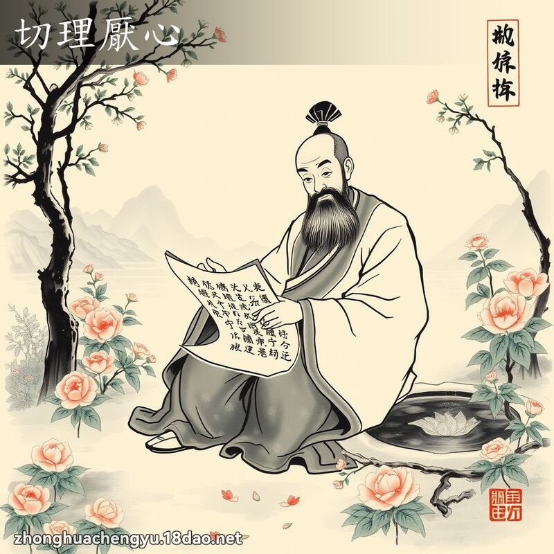 切理厭心 - 中華成語配圖
